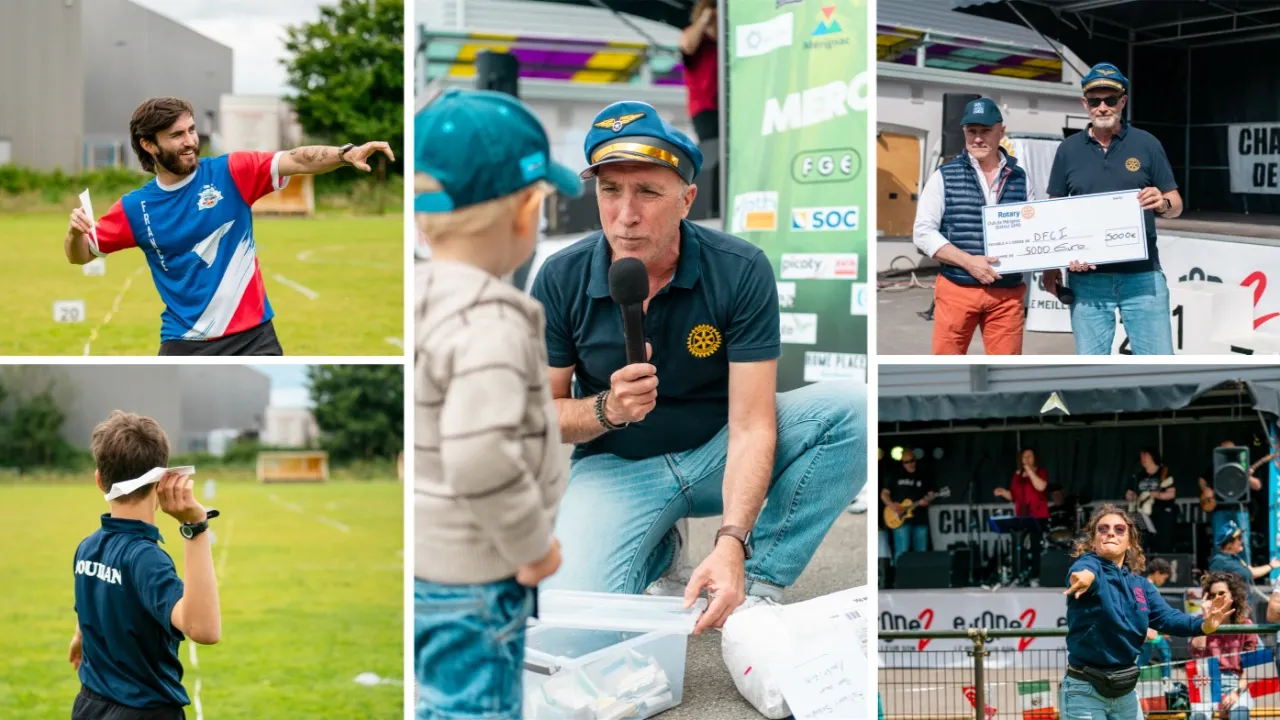 Championnat d'Avions en Papier – lancers, remise de chèque et ambiance festive